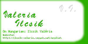 valeria ilcsik business card